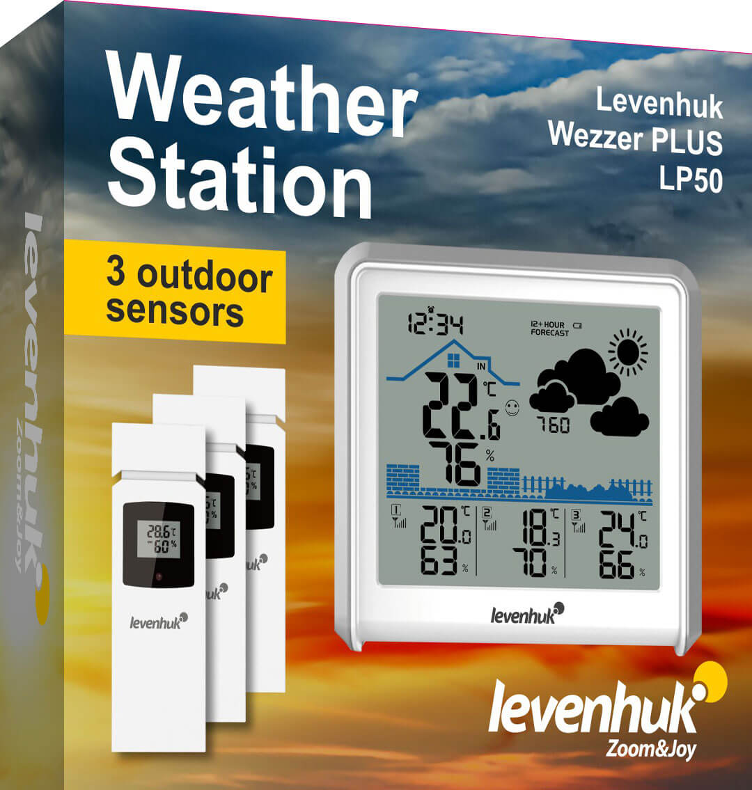 Meteorologické stanice Levenhuk Wezzer PLUS LP50 